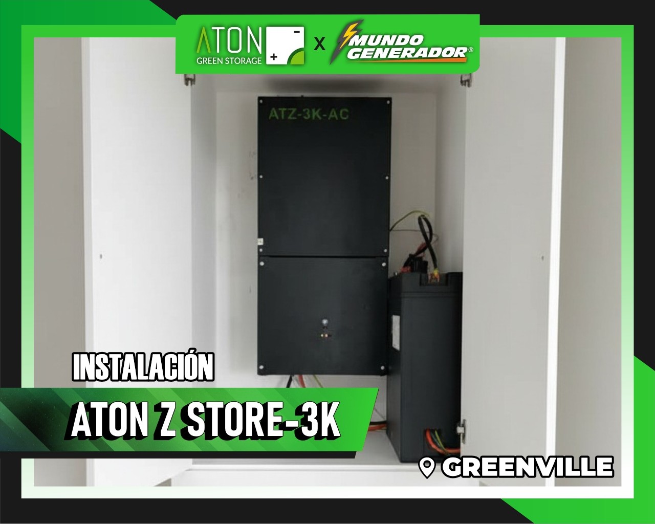 Instalación ATON Z.Store 3k, GREENVILLE