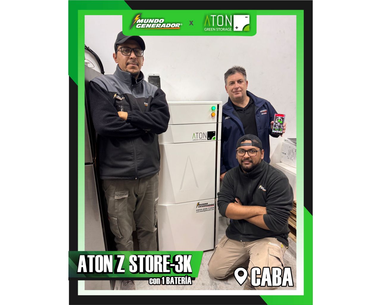 Instalación ATON Z.Store 3k, CABA
